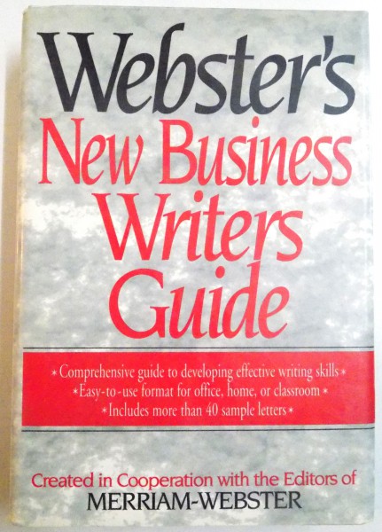 WEBSTER'S NEW BUSINESS WRITERS GUIDE , 1996