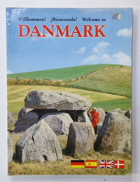 WELCOME TO DANMARK , ALBUM DE PREZENTARE TURISITICA CU TEXT IN DANEZA , SPANIOLA , ENGLEZA , GERMANA , ANII '80