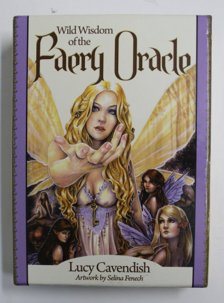 WILD WISDOM OF THE FAERY ORACLE by LUCY CAVENDISH , SET DE 47 DE CARTOLINE  SI CARTE EXPLICATIVA , 2018