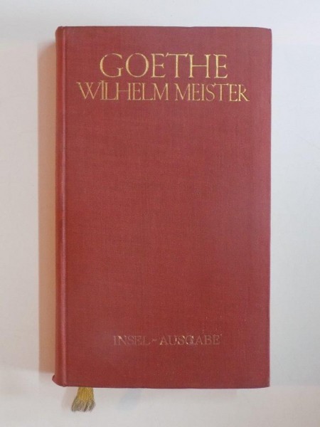 WILHELM MEISTERS LEHRLAHRE  de GOETHE