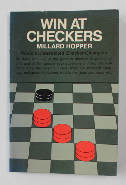 WIN AT CHECKERS by MILLARD HOPPER , 1956,  PREZINTA HALOURI DE APA *