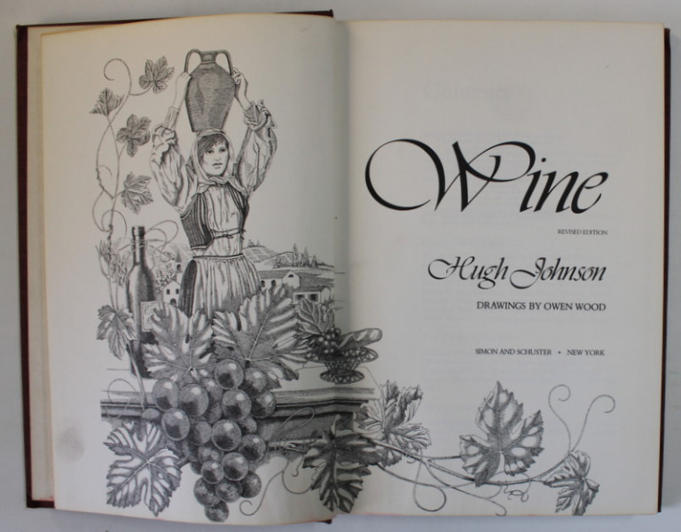 WINE by HUGH JOHNSON , drawings by OWEN WOOD , 1974