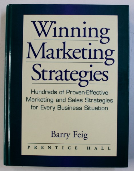 WINNING MARKETING STRATEGIES by BARRY FEIG, 1999