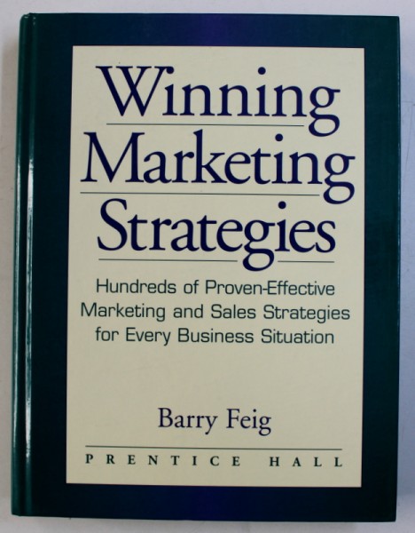 WINNING MARKETING STRATEGIES by BARRY FEIG, 1999