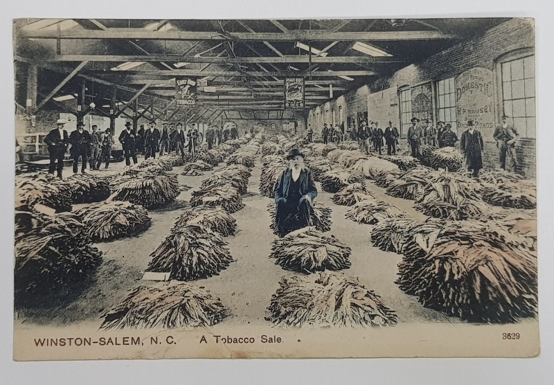 WINSTON-SALEM, A Tobacco Sale - CP Ilustrata monocroma