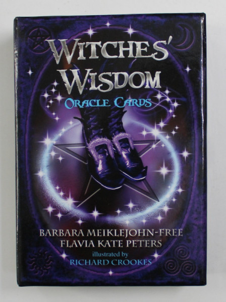 WITCHE 'S WISDOM - ORACLE CARDS by BARBARA MEIKLEJOHN - FREE and FLAVIA KATE PETERS , illustrated by RICHARD CROOKES , 2017