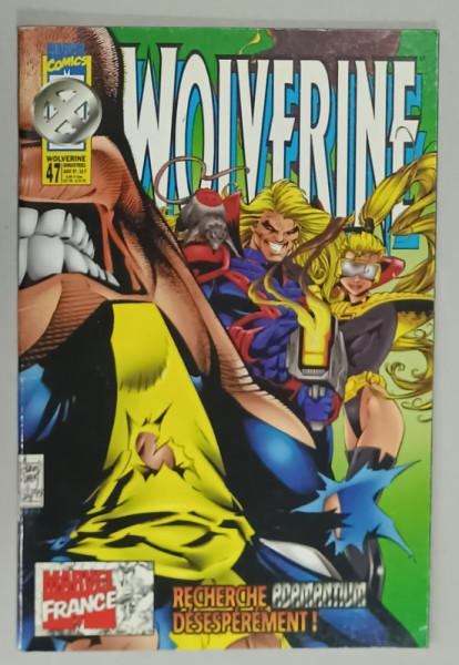 WOLVERINE , TRIMESTRIEL ,  BENZI DESENATE CU TEXT IN LIMBA FRANCEZA , 1997