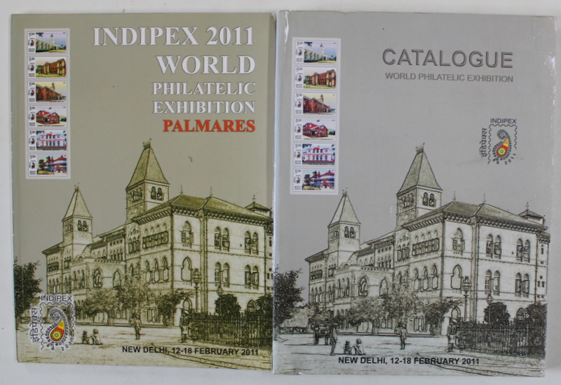 WORLD PHILATELIC EXHIBITION , TWO VOLUMES , INDIPEX  NEW DELHI ,  2011