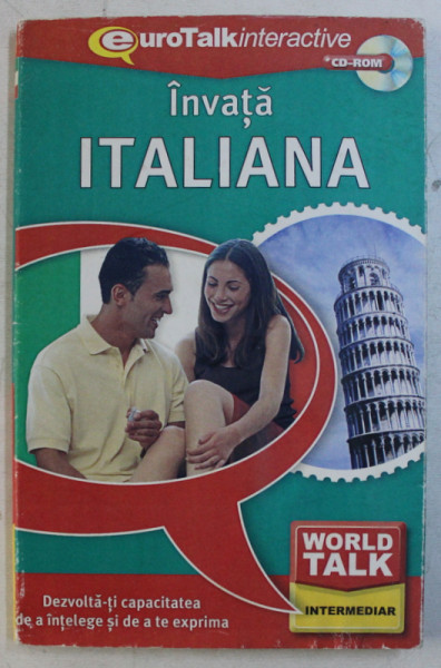 WORLD TALK , INTERMEDIAR , INVATA ITALIANA , DEZVOLTA - TI CAPACITATEA DE A INTELEGE SI DE A TE EXPRIMA * CONTINE CD - ROM