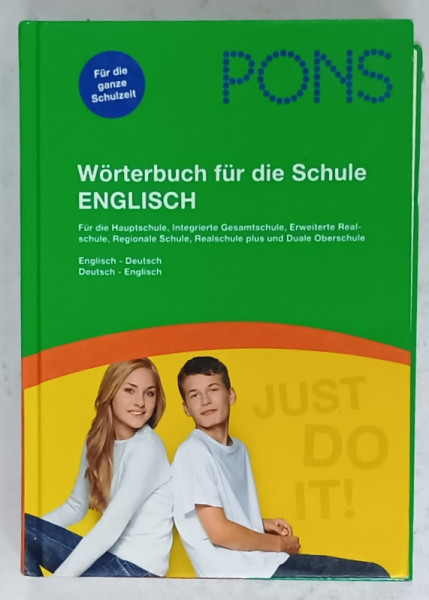 WORTERBUCH FUR DIE SCHULE , ENGLISCH , DICTIONAR SCOLAR DE ENGLEZA - GERMANA / GERMANA - ENGLEZA  , PENTRU VORBITORII DE LIMBA GERMANA , 2009