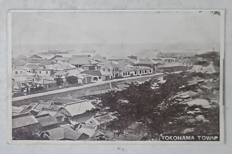 YOKOHAMA TOWN , VEDERE GENERALA , CARTE POSTALA , PERIOADA INTERBELICA
