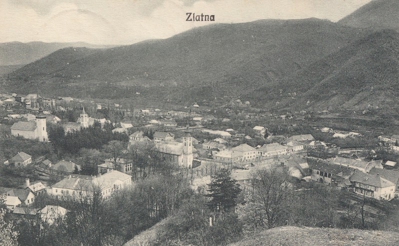 ZLATNA , VEDERE GENERALA , CARTE POSTALA , 1932
